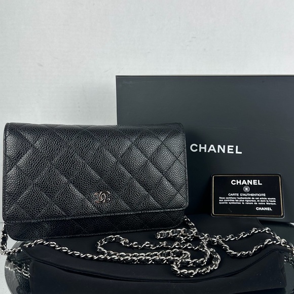 Chanel CC Classic Caviar leather Wallet on Chain - Picture 4 of 14